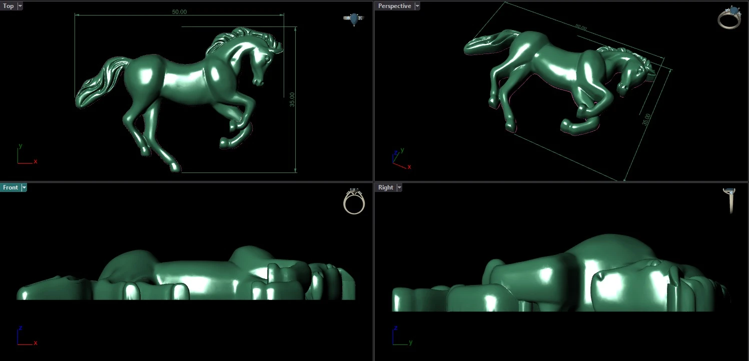 The horse