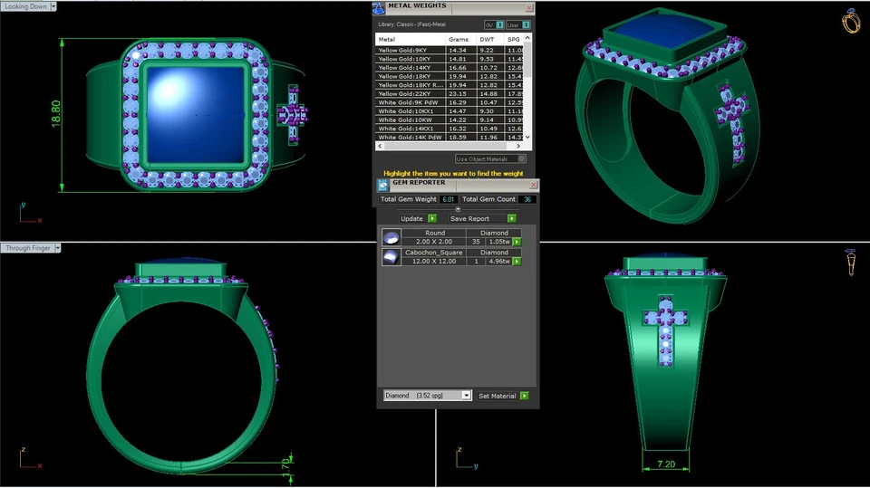 Jewelry CAD example