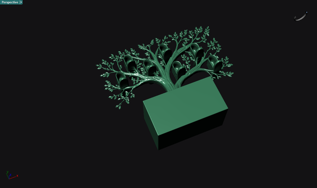 Organic watch-display tree production model